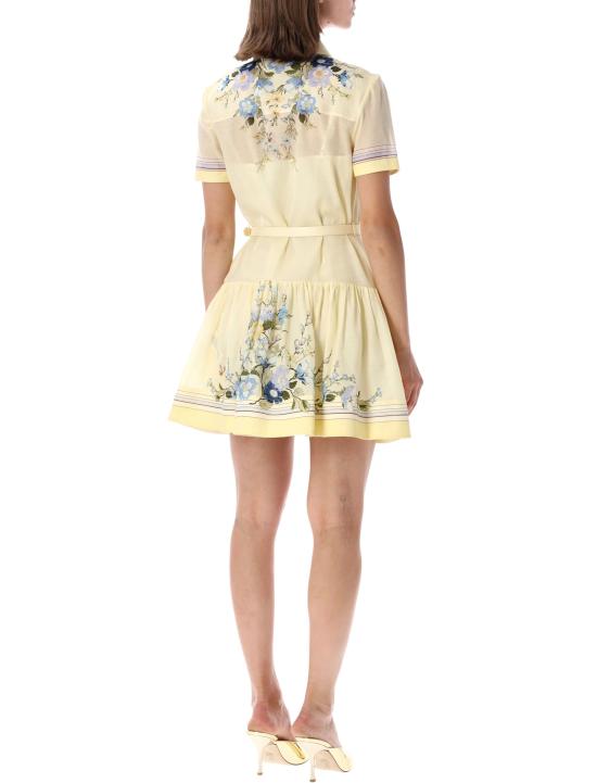 26SS 셀프 포트레이트 미디 원피스 AC26002SY YELLOW YELLOW FLOWER - SELF PORTRAIT