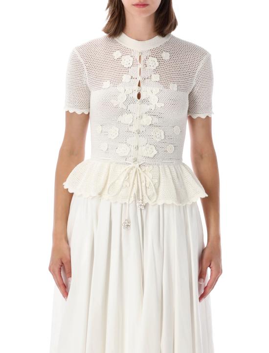 26SS 셀프 포트레이트 스웨터 AC26016TW WHITE Bianco