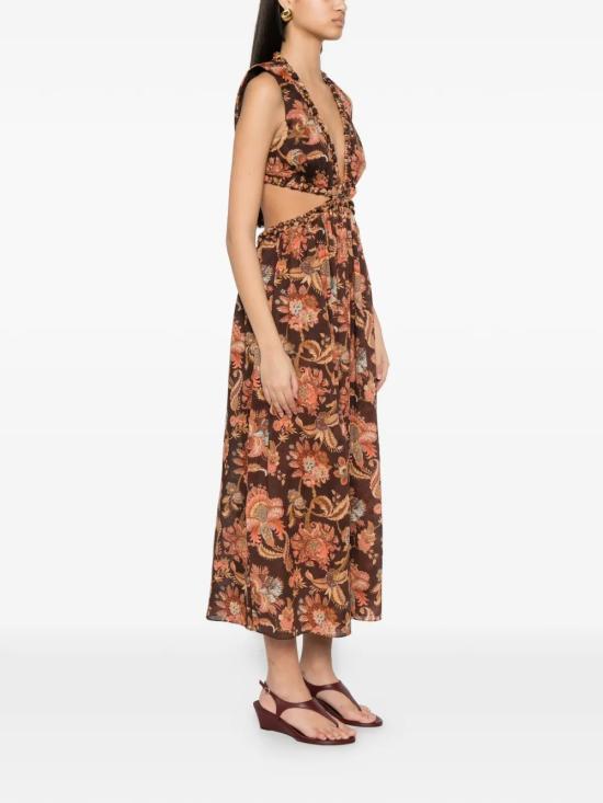 26FW 짐머만 롱 원피스 8435DSS261CHOCJ Brown - ZIMMERMANN