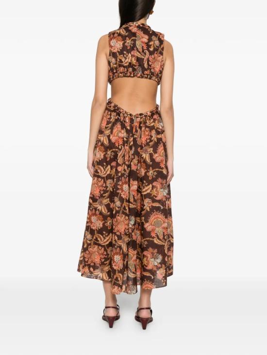 26FW 짐머만 롱 원피스 8435DSS261CHOCJ Brown - ZIMMERMANN