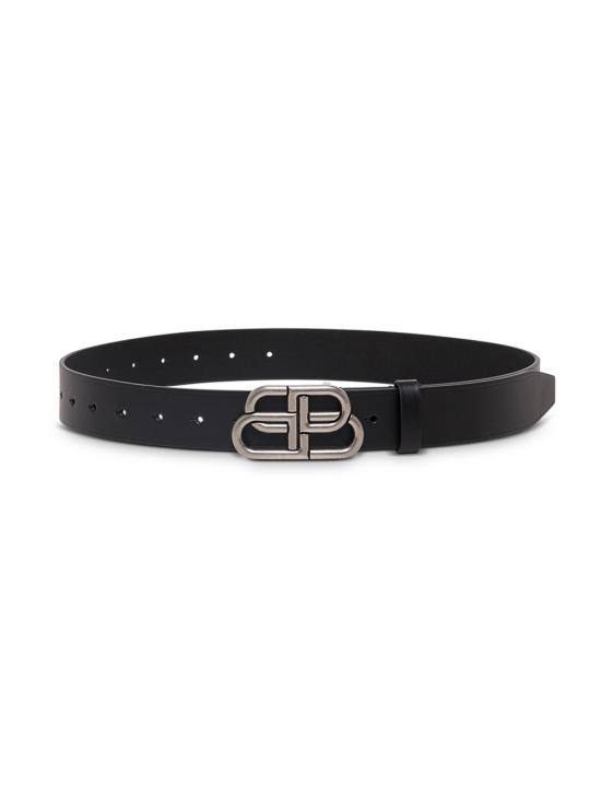 26FW 발렌시아가 가죽 벨트 5703701CH0B1000 Black - BALENCIAGA