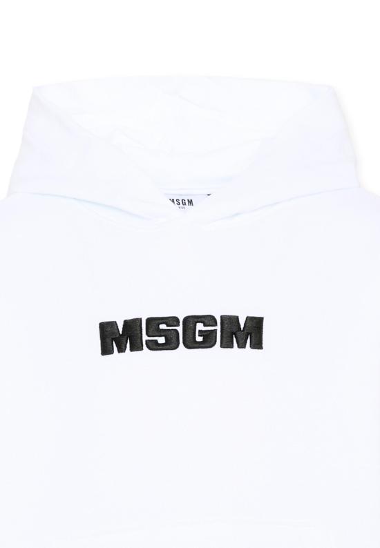 26SS [키즈] 엠에스지엠 티셔츠 S6MSJUHS010 001 WHITE - MSGM