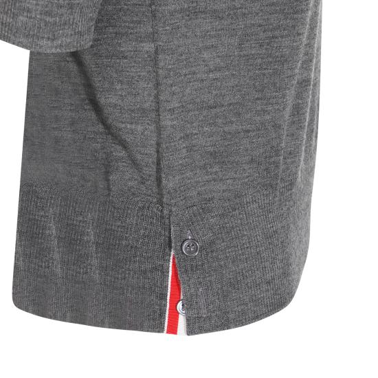 26FW 톰브라운 파인 메리노 울 4바 티셔츠 FKA471B Y1014035 MED GREY - THOM BROWNE