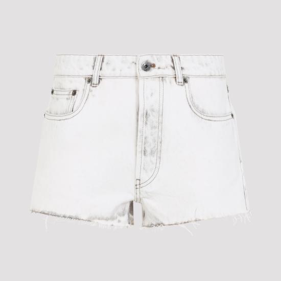 26SS 미우미우 데님 숏팬츠 GWP602SOOO 183T F0009 BIANCO - MIU MIU