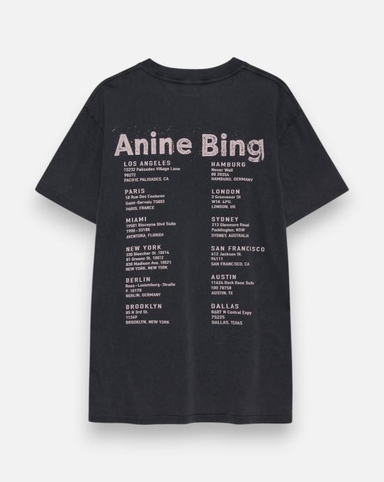  애니빙 반팔 티셔츠 A0812928WHG1 WASHED GREY Grey - ANINE BING