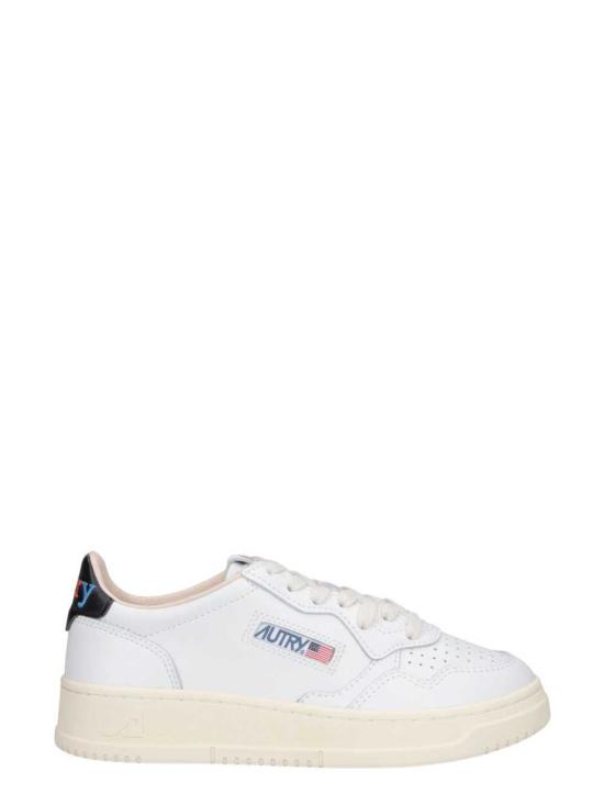 26FW 오트리 메달리스트 로우 스니커즈 AULMBG02 LEA LEALOGO WHT BLK BG02