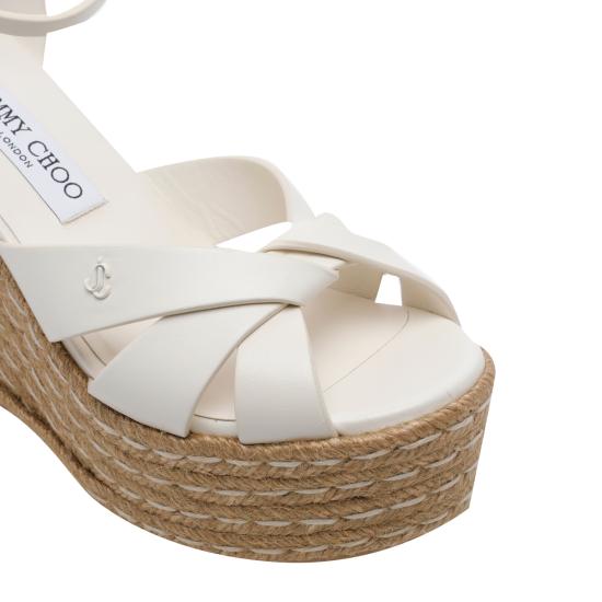 26FW 지미추 샌들 KORRA 100 NAPLATTE White - JIMMY CHOO