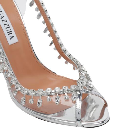 26FW 아쿠아주라 힐/펌프스 TEMHIGSC SPPCCC Silver - AQUAZZURA