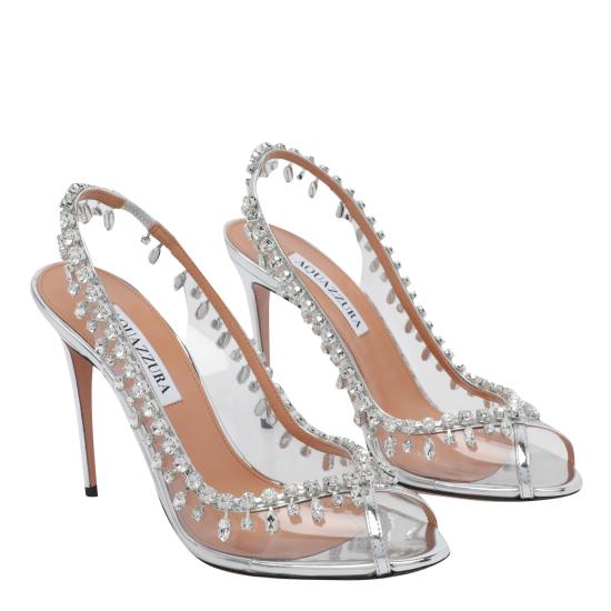 26FW 아쿠아주라 힐/펌프스 TEMHIGSC SPPCCC Silver - AQUAZZURA