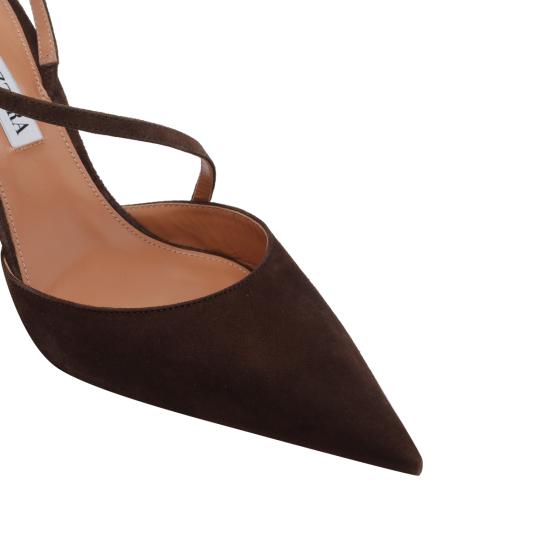 26FW 아쿠아주라 힐/펌프스 DYNMIDP0 SUEESP Brown - AQUAZZURA