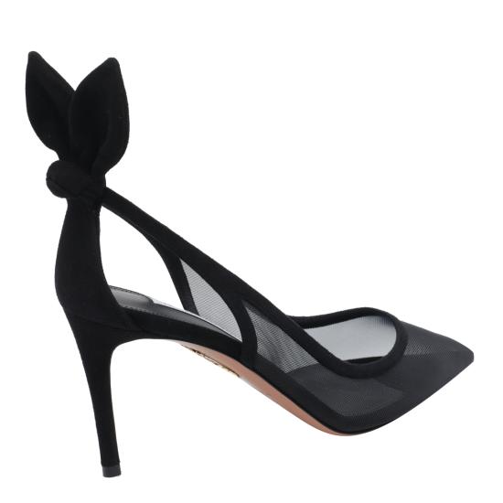 26FW 아쿠아주라 힐/펌프스 DENMIDP1 FMD000 Black - AQUAZZURA