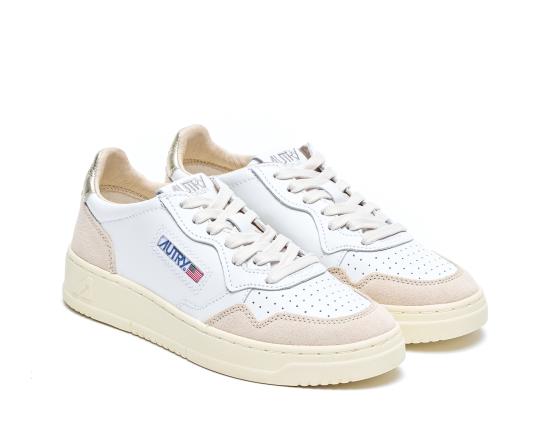 26FW 오트리 메달리스트 로우 레더 스니커즈 AULW LS75 WHITE - AUTRY