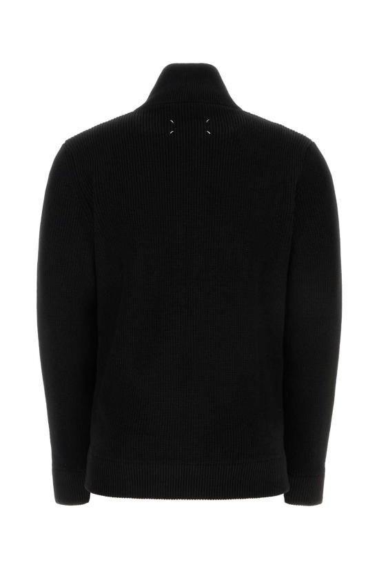 26FW 마르지엘라 니트 집업 가디건 SI1HA0013S17781 900F Black - MAISON MARGIELA