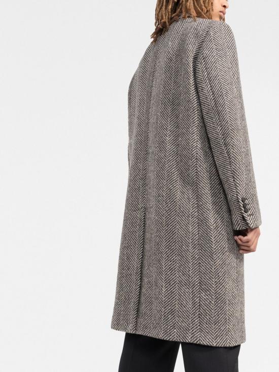 26FW 골든구스 헤링본 위브 울 싱글 브레스트 코트 GMP00986 P00061681173 Grigio - GOLDEN GOOSE