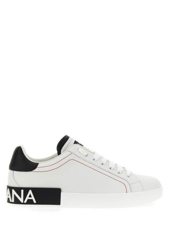 26FW 돌체앤가바나 카프스킨 나파 포르토피노 스니커즈 CS2216 AH52689697 Bianco