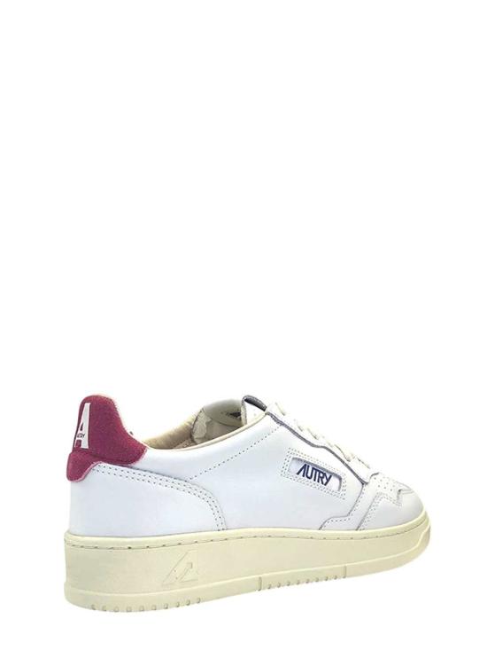 26FW 오트리 메달리스트 로우 스니커즈 AULMBJ01 LEA SUELOGO WHT DEEPCLARET BJ01 - AUTRY