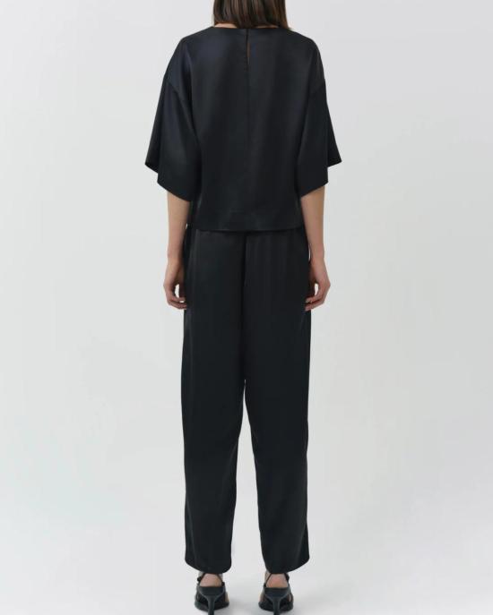  조나단 심카이 블라우스 Jonathan Simkhai Alina S/S 탑 블랙 - JONATHAN SIMKHAI