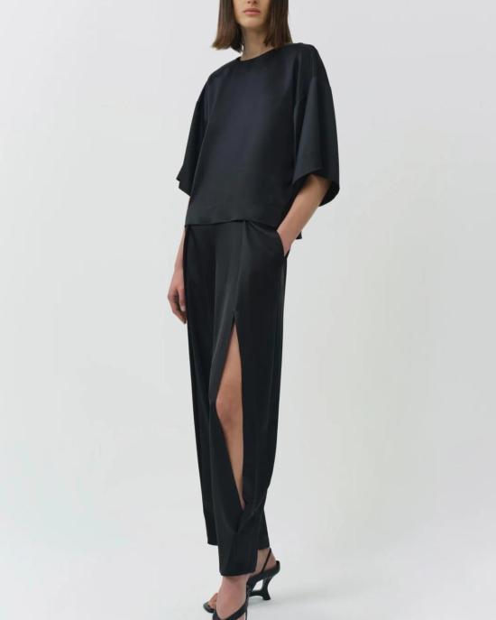  조나단 심카이 블라우스 Jonathan Simkhai Alina S/S 탑 블랙 - JONATHAN SIMKHAI