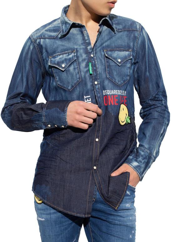  디스퀘어드2 데님 셔츠 55867495416148 BLUE - DSQUARED2