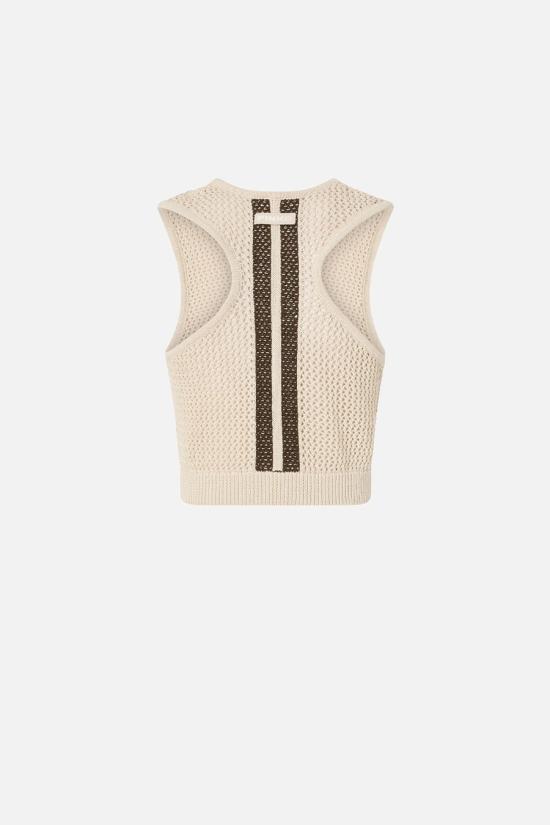 26SS 핑코 민소매 티셔츠 106837A3B4C44 Grey - PINKO