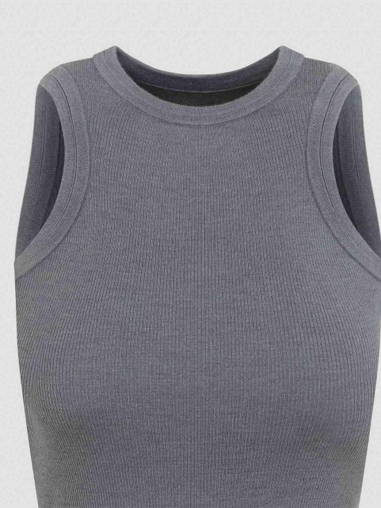 26SS 피비 파일로 민소매 티셔츠 DK137KW0033903GR Grey - PHOEBE PHILO
