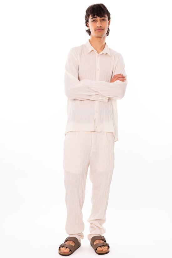 26SS 트렌짓 긴팔 셔츠 CFUTRCX330 U02 Beige - TRANSIT
