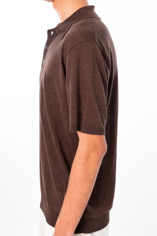 26SS 다니엘피에솔리 폴로 티셔츠 490 0033 Brown - DANIELE FIESOLI