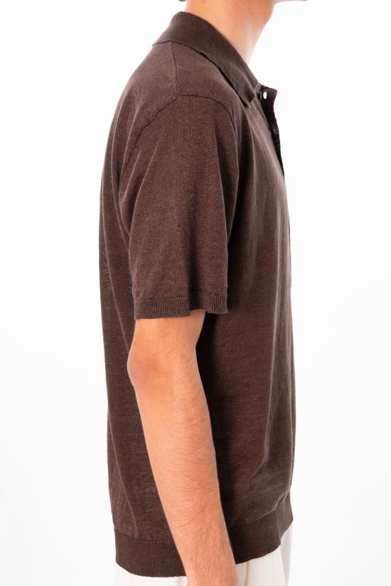 26SS 다니엘피에솔리 폴로 티셔츠 490 0033 Brown - DANIELE FIESOLI