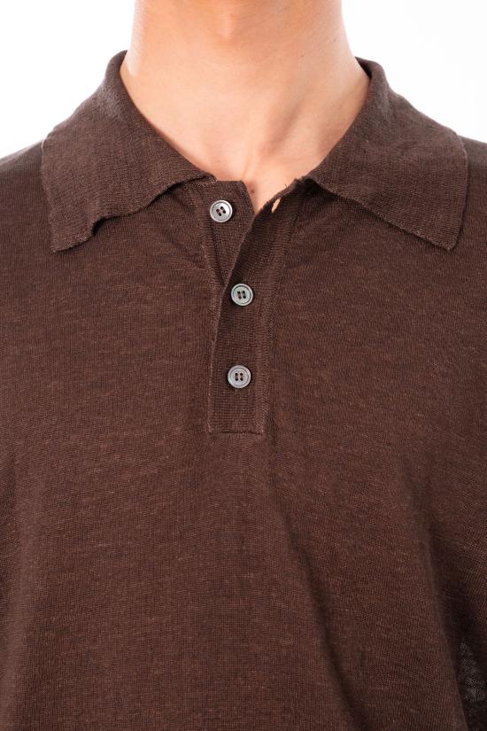 26SS 다니엘피에솔리 폴로 티셔츠 490 0033 Brown - DANIELE FIESOLI