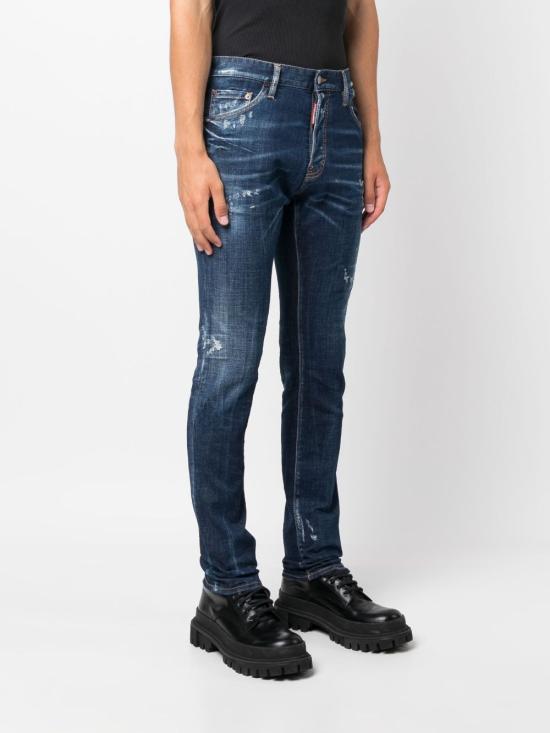  디스퀘어드2 데님 팬츠 S71LB1264 S30342470 NAVY BLUE - DSQUARED2