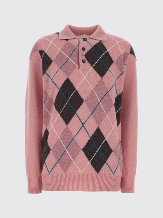 26SS JW앤더슨 폴로 티셔츠 KW1551YN0470 340 Pink - JW ANDERSON