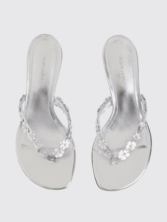 26SS 아미나 무아디 뮬/슬리퍼 JANISTHONG45 SILVERWHITE Silver - AMINA MUADDI