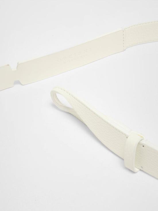26SS 오르치아니 가죽 벨트 NB0039MIC BIA White - ORCIANI