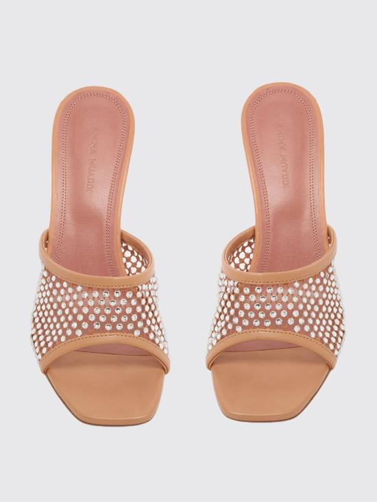 26SS 아미나 무아디 힐/펌프스 LUPITACRYSTALNETSLIPPER70 LATTEWHITE Milk - AMINA MUADDI
