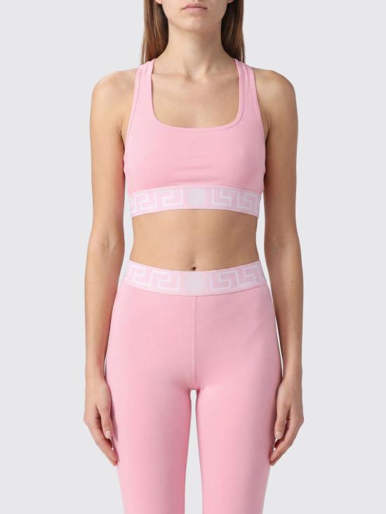 26SS 베르사체 트레이닝 티셔츠 AUD010391A10011 2P5E0 Pink