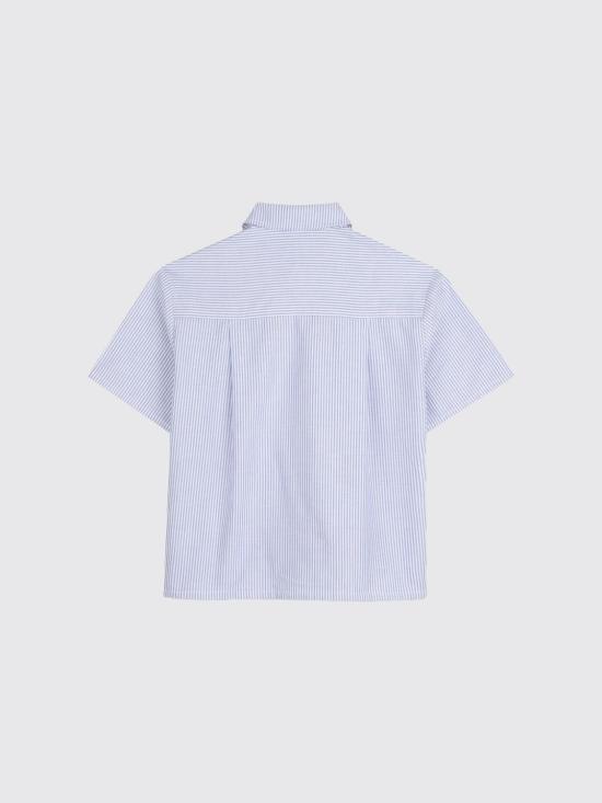 26SS [키즈] 겐조 셔츠 K61845 117 Gnawed Blue - KENZO