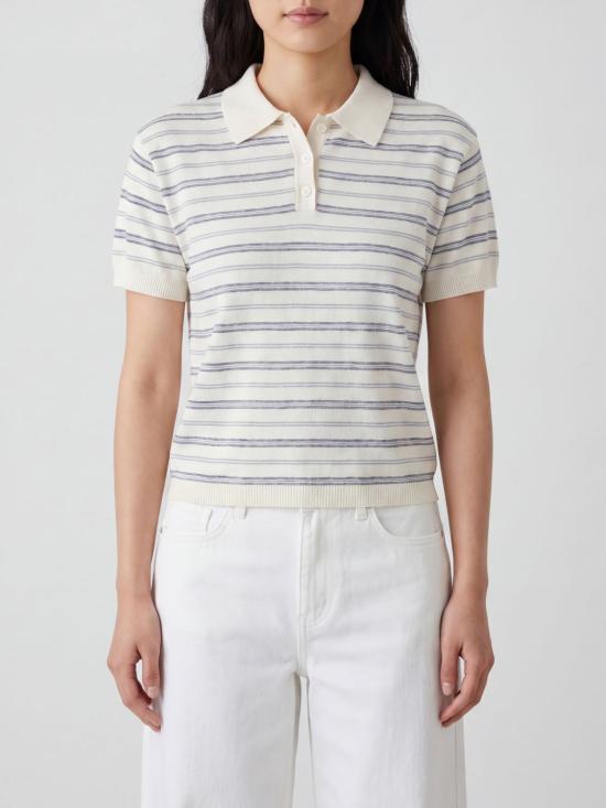 26SS 던스트 폴로 티셔츠 UDSW6B127IV WHITESOFTBLUE White