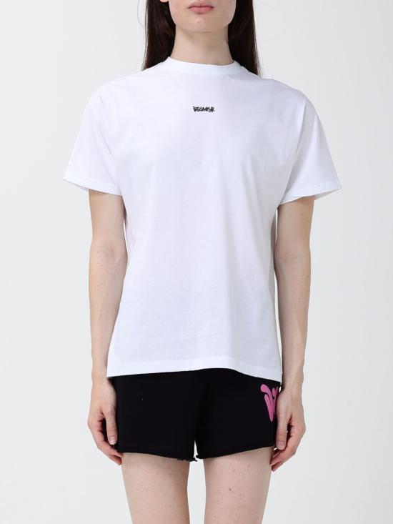 26SS 디스클레이머 반팔 티셔츠 55553 BIANCO ST NERA PERL White