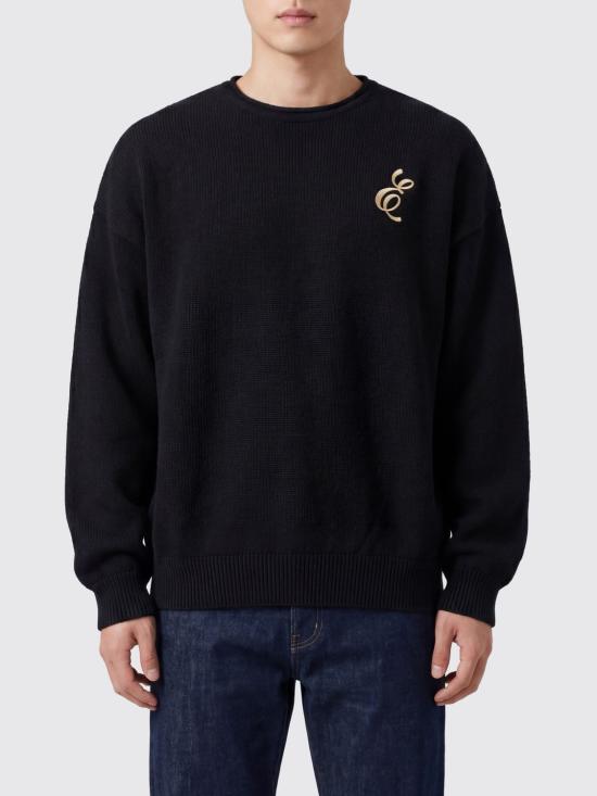 26SS 피어오브갓 엠브로이더드 와플 크루넥 스웨터 192HO254331F VINTAGE Black
