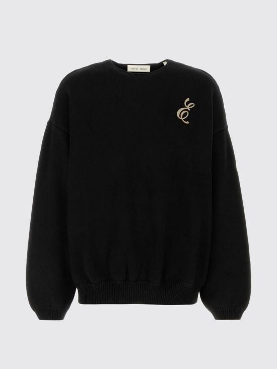 26SS 피어오브갓 엠브로이더드 와플 크루넥 스웨터 192HO254331F VINTAGE Black - FEAR OF GOD