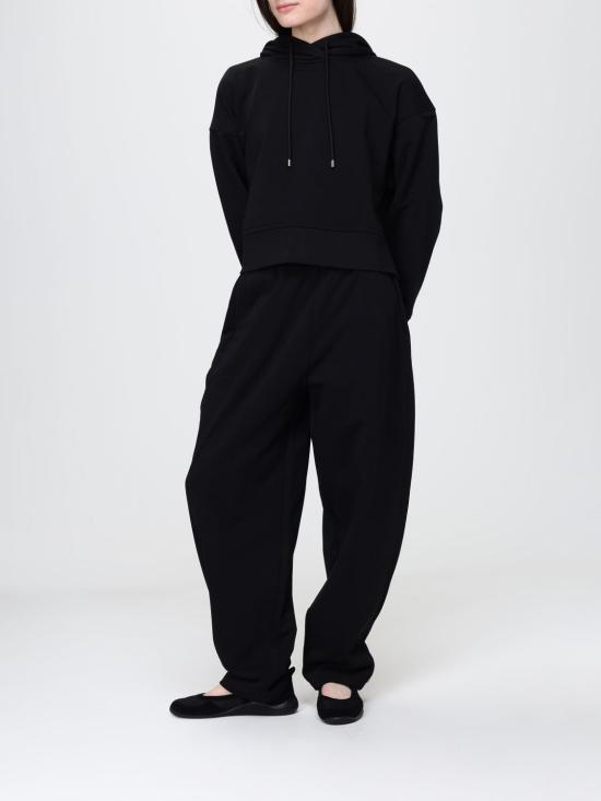 26SS 스포트막스 후드 티셔츠 2612921015600 004 Black - SPORTMAX