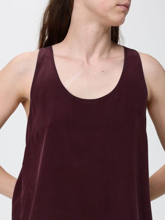 26SS 핑코 민소매 티셔츠 104670A2T7 RR7 Burgundy - PINKO