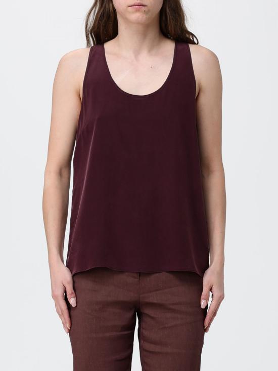 26SS 핑코 민소매 티셔츠 104670A2T7 RR7 Burgundy