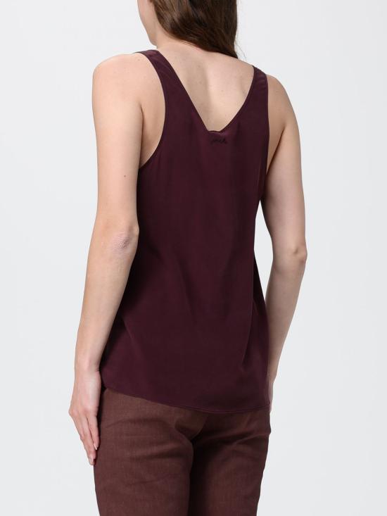 26SS 핑코 민소매 티셔츠 104670A2T7 RR7 Burgundy - PINKO