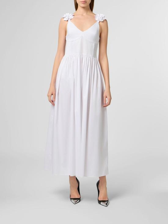 26SS 필립 플레인 롱 원피스 PAFCWRG3587PTE003N 01 White