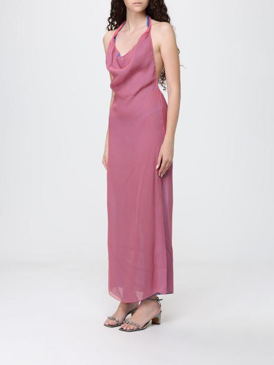 26SS 조르지오 아르마니 롱 원피스 GW002999TE20209 U4229 Coral - GIORGIO ARMANI