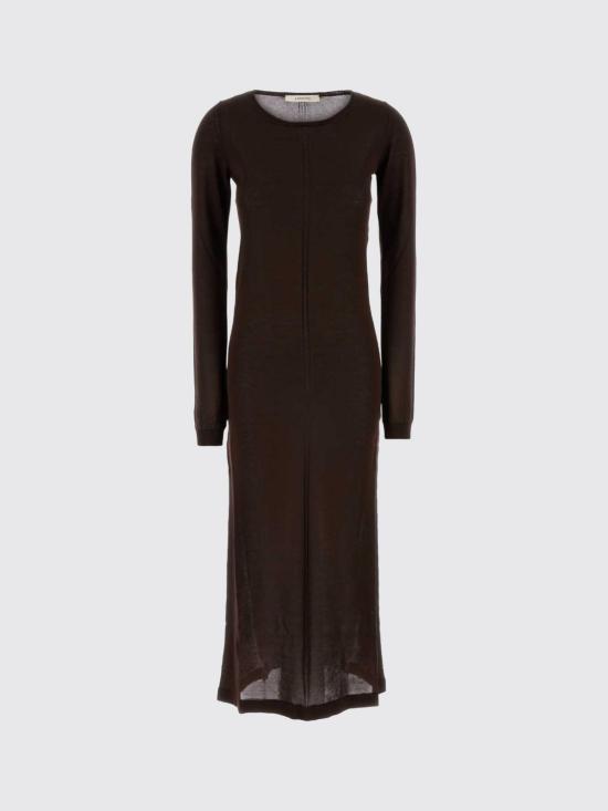 26SS 르메르 비스코스 롱 슬리브 튜브 드레스 DR1152LK1020 BR523 Brown - LEMAIRE