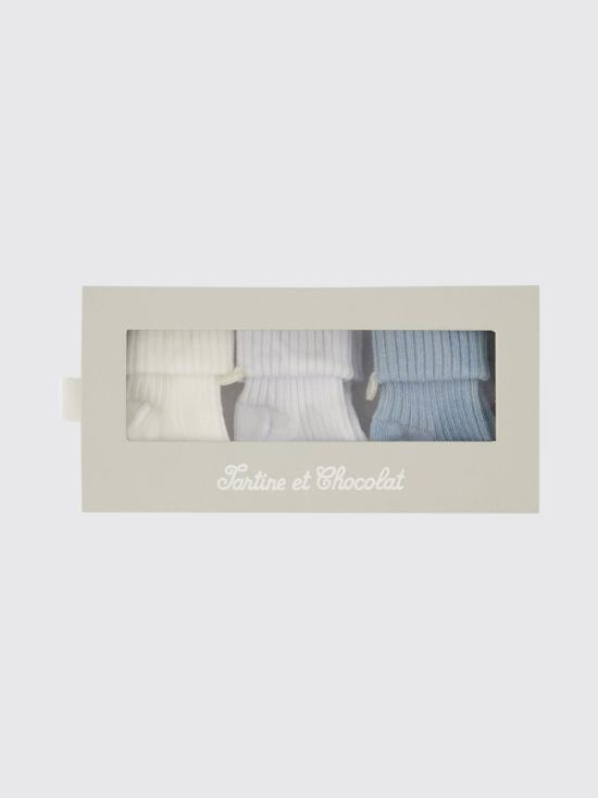 26SS [키즈] 타티네쇼콜라 발목 양말 CC99000 48 Blue - TARTINE ET CHOCOLAT