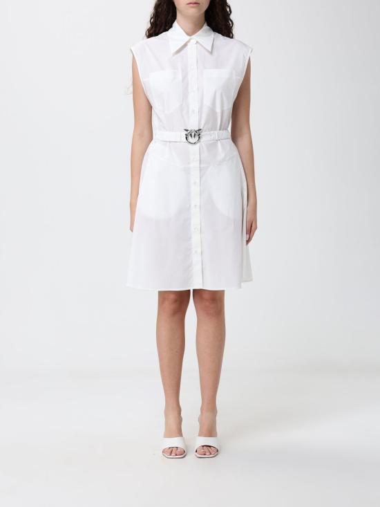 26SS 핑코 롱 원피스 103111A2LD Z05 White