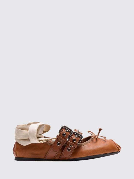 26SS 미우미우 플랫 슈즈 5F466AFG0053ZLV F098L Leather